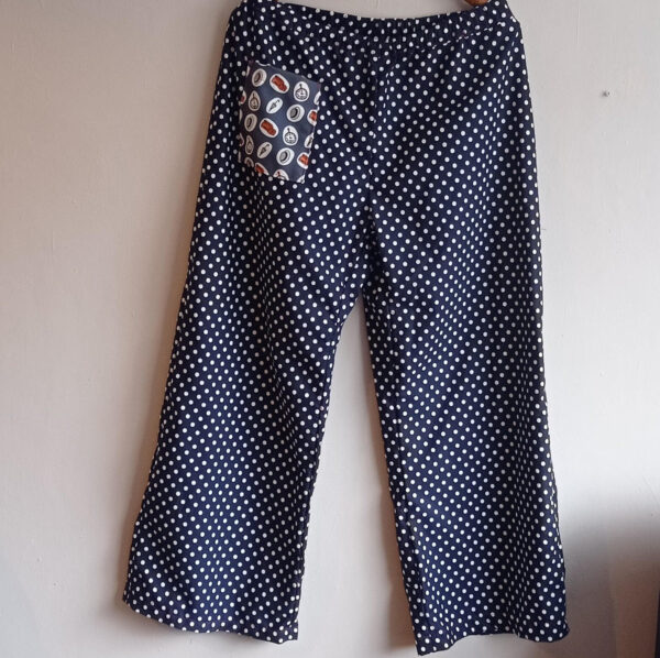 Pyjama Trousers Ready to Sew Kit, Victorian Navy - Image 2