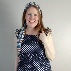 Vintage Dress Ready to Sew Kit, Victorian Navy