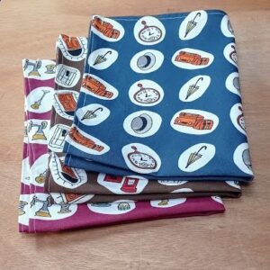 Handkerchiefs Set Ready to Sew Kit, Victorian Prints