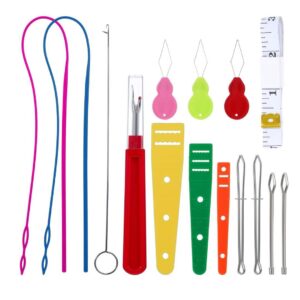 15Pcs Drawstring Threader Set, Loop Turner & Bodkin