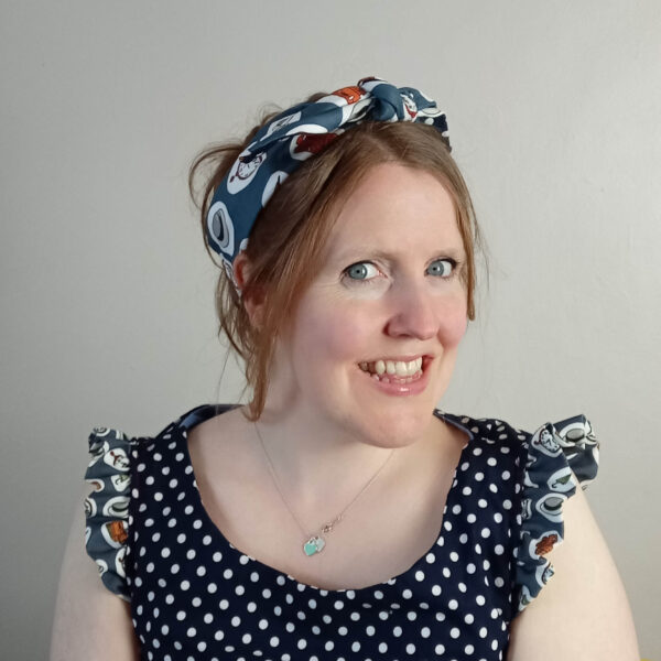 1940s Headband Ready to Sew Kit, Victorian Navy - Image 3