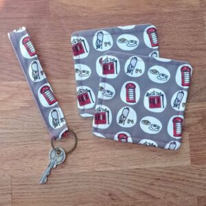 Keyring & Coasters ready to sew kit